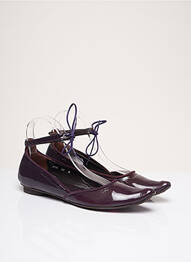 Ballerines matière lisse talon plat jusqu'à 3cm violet IPPON STYL femme
