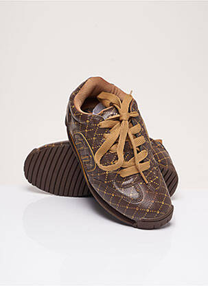 Baskets talon compensé talon plat jusqu'à 3cm marron ETNIES femme