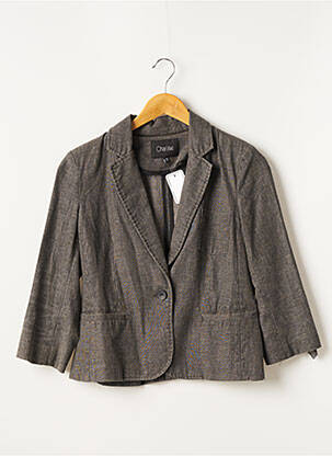 Blazer poignets boutonnés gris CHARLISE femme