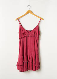 Robe courte coupe cintrée fines bretelles rouge RAILS femme