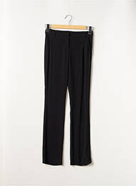 Pantalon droit tissage crêpe taille normale noir BELAIR femme