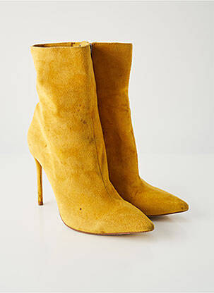 Bottines/boots bout pointu talon haut de 10cm et plus jaune MISTRESS ROCKS femme