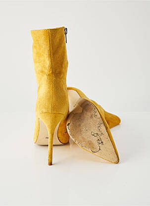 Bottines/boots bout pointu talon haut de 10cm et plus jaune MISTRESS ROCKS femme