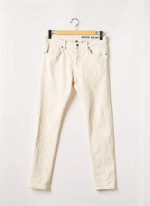 Jeans skinny beige DIVIDED H&M pour homme
