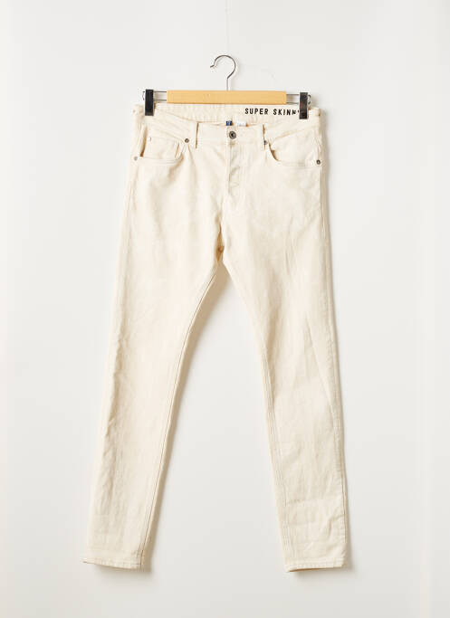 Jeans skinny beige DIVIDED H&M pour homme