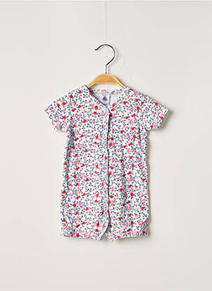 Combishort tissage jersey manches courtes bleu PETIT BATEAU fille
