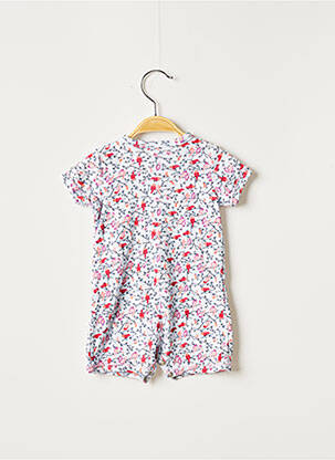 Combishort tissage jersey manches courtes bleu PETIT BATEAU fille