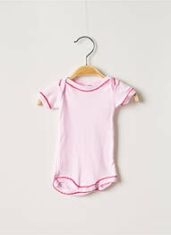 Body stretch manches courtes rose PETIT BATEAU fille
