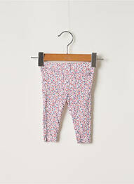 Legging imprimé fleurs taille élastique rouge PETIT BATEAU fille