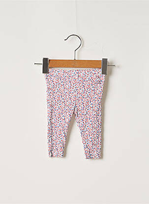 Legging stretch taille élastique rouge PETIT BATEAU fille