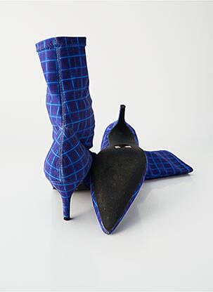 Bottines/boots bout pointu talon de 7 à 9cm bleu NA-KD femme