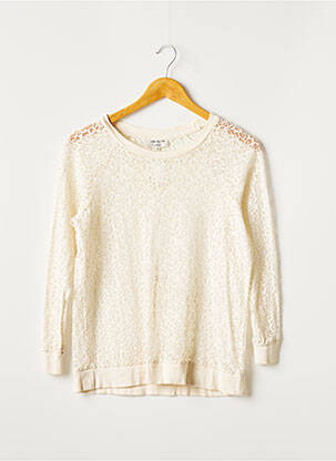 Sweat-shirt  manches longues beige ROSEANNA femme