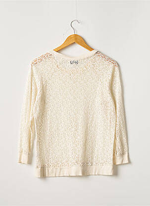 Sweat-shirt stretch manches longues beige ROSEANNA femme