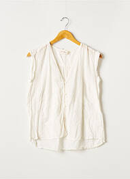 Chemisier manches courtes manches courtes beige MY SUNDAY MORNING femme