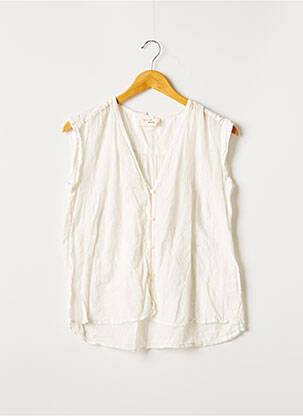 Chemisier manches courtes manches courtes beige MY SUNDAY MORNING femme