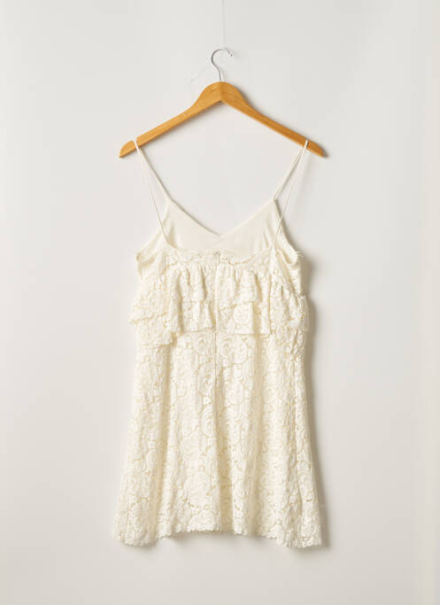 Robe courte beige MANGO pour femme