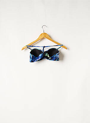 Haut de maillot de bain stretch haut soutien-gorge moulé bleu PRINCESSE TAM-TAM femme