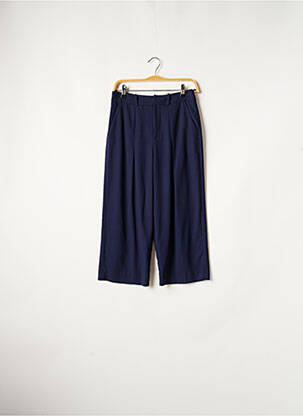 Pantacourt taille haute taille haute bleu COMPTOIR DES COTONNIERS femme