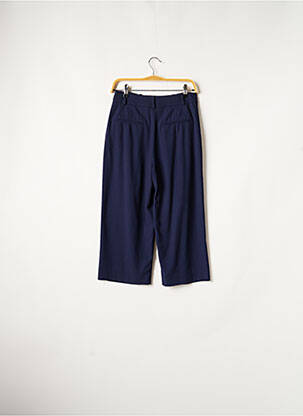 Pantacourt taille haute taille haute bleu COMPTOIR DES COTONNIERS femme