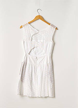 Robe courte sans manche sans manche blanc BCBGMAXAZRIA femme