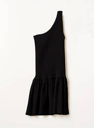 Robe courte sans manche sans manche noir BCBGMAXAZRIA femme