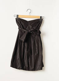 Robe courte sans manche sans manche noir E. LOCO femme