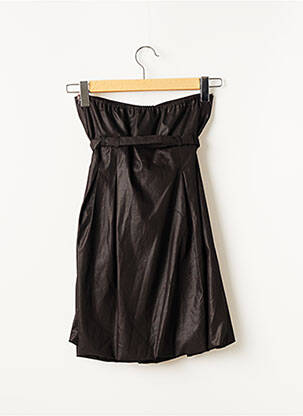 Robe courte sans manche sans manche noir E. LOCO femme
