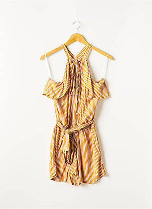 Combishort fermeture boutonnée sur le devant sans manche beige FAITHFULL THE BRAND femme