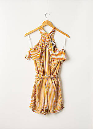 Combishort fermeture boutonnée sur le devant sans manche beige FAITHFULL THE BRAND femme