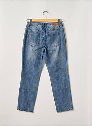 Jeans coupe droite stretch taille normale bleu R STUDIO femme