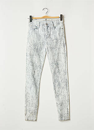 Jeans coupe slim stretch taille normale bleu 7 FOR ALL MANKIND femme