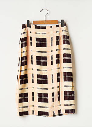Jupe mi-longue taille à pinces rose BY MALENE BIRGER femme