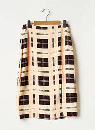 Jupe mi-longue taille à pinces rose BY MALENE BIRGER femme