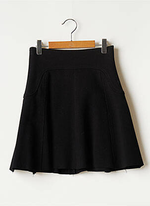 Jupe courte fermeture zippée au dos noir REFORMATION femme