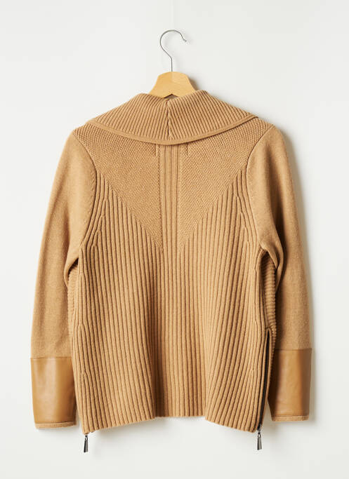 Gilet manches longues marron MAX & MOI pour femme