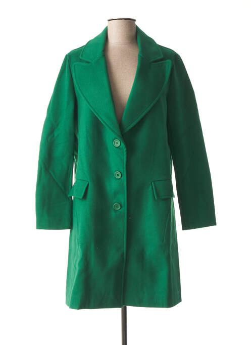 Manteau long vert LA FEE MARABOUTEE pour femme