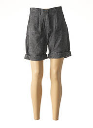 Short taille à pinces taille haute gris LA FEE MARABOUTEE femme