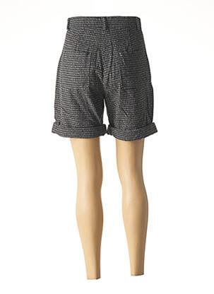 Short taille à pinces taille haute gris LA FEE MARABOUTEE femme