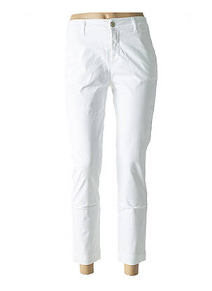 Pantalon 7/8 blanc LA FEE MARABOUTEE pour femme
