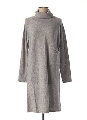 Robe pull gris LA FEE MARABOUTEE pour femme