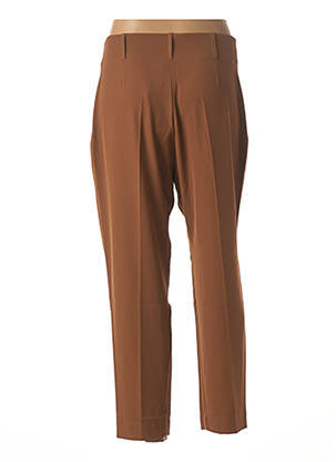 Pantalon 7/8 taille haute taille haute marron LA FEE MARABOUTEE femme