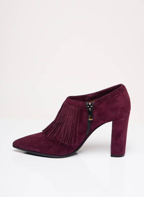 Bottines/Boots rouge EVALUNA pour femme