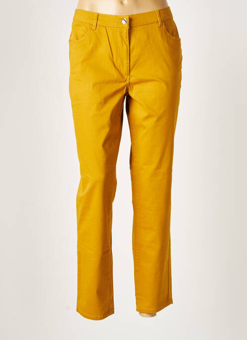 Jeans coupe droite jaune VIRGINIA BLU' pour femme