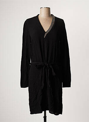 Robe courte manches longues manches longues noir LES P'TITES BOMBES femme