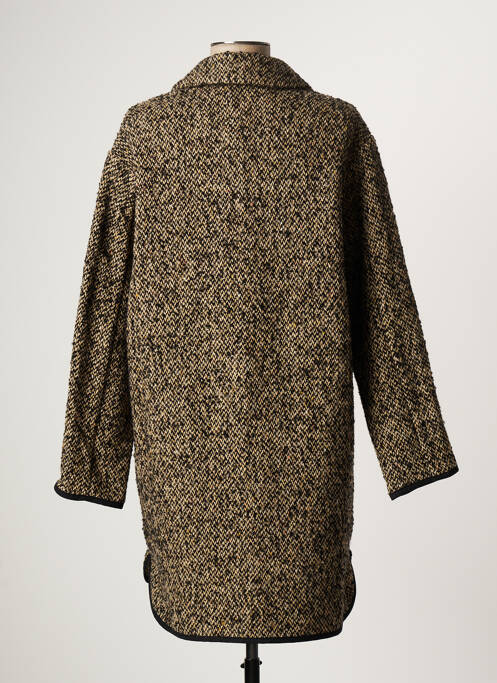 Manteau long beige FIVE pour femme