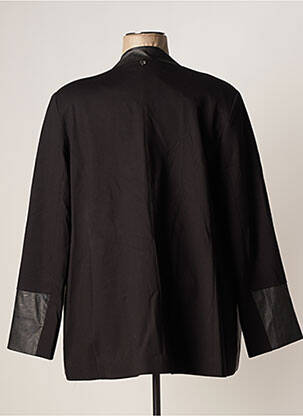 Veste casual epaulette noir MAT. femme