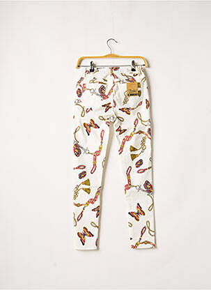 Pantalon 7/8 stretch taille normale blanc TOXIK3 femme