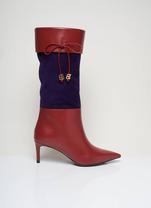 Bottines/Boots rouge BALMAIN pour femme