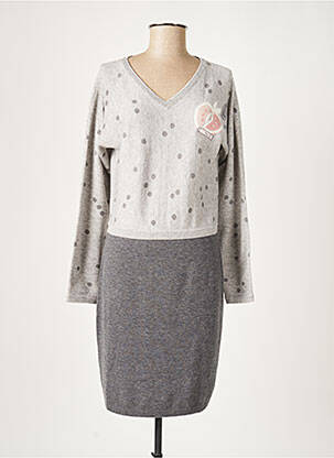 Robe pull gris ANAKAPALLE pour femme