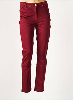 Pantalon slim rouge THALASSA pour femme